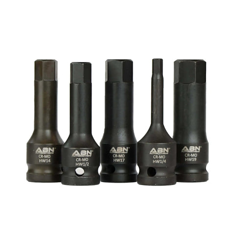 20 Piece Allen Hex Bit Set For 1/2 Inch Impact Driver, Chrome Molybdenum Steel SAE And Metric Bits, Heavy Duty Allen Wrench Kit.