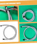 Replacement Steam Hose For Garment Steamer Pro Grade High Temperature Resistant Tube showing different angles and details.