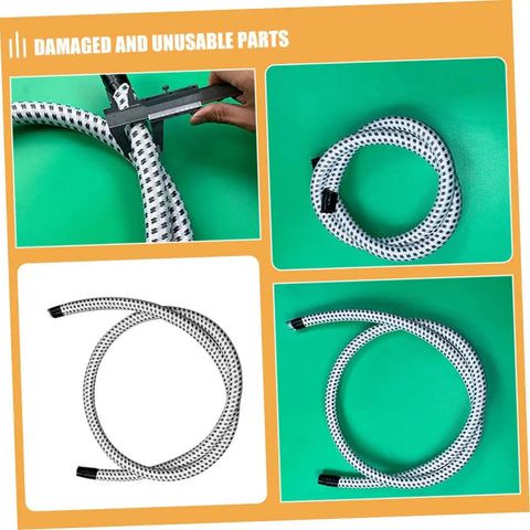 Replacement Steam Hose For Garment Steamer Pro Grade High Temperature Resistant Tube showing different angles and details.