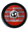 Top view of Stainless Steel 1/4 Inch Electric Solenoid Valve 24VDC Normally Closed With Viton Seals showing specifications label.