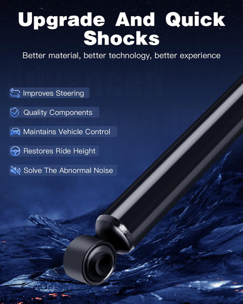 Rear Struts and Gas Shocks Set for Honda Civic 2006 to 2011 and Acura CSX 2006 to 2011, close-up on single shock absorber