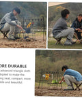 People using Nylon Outdoor Tripod Stool Portable Camping Chair Kit With Triangle Seat And Rope Lightweight Fishing Chair