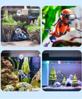 Two Pack Cool Little Diver Aquarium Decorations Floating Accessories For Fish Tanks Safe Resin Ornaments For Home Aquariums