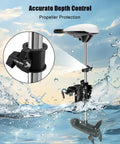 Depth Adjustment Collar Kit For Minn Kota Terrova And Riptide ST Trolling Motors 2007-2016, close-up of shaft position lock.