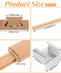 Product size details for No Fuss Straight Up Smooth Heavy Duty 16 Inch Wood Drawer Slides Premium Beech Hardwood Center Track.