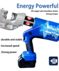 Bad Boy Cordless Hydraulic Crimping Tool With 4Ah Rechargeable Battery showing 360 swivel jaw and battery-powered design.
