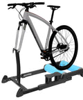 Detachable Indoor Bike Roller Trainer Stand For 24 To 29 Inch Mountain Bikes, Anti Slip Platform with bike mounted