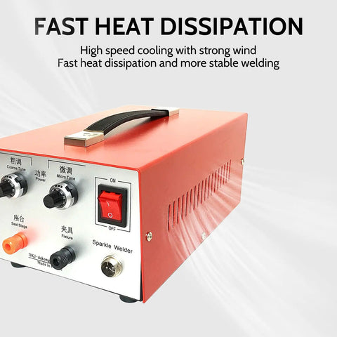 Red Handheld Jewelry Spot Welder 30 Amp For Gold Silver Platinum And K Gold Pro Pulse Arc Spot Welder For Diy Jewelry Repair