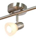 Three Light Kitchen Track Lighting With Modern S Shaped Ceiling Track Bar In Brushed Nickel Finish Lit Hardwired Track Light Kit