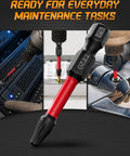 10 Piece Security Torx Bit Set Including Tamper Resistant Star Bits Tt6 To Tt40 And 2 Inch Shafts For Impact Drivers, TT20 bit in use on electronics.