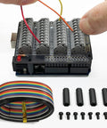 Arduino Uno R3 Compatible Terminal Block Shield Kit With Push In Spring Connectors, 20-pin ribbon cable, screws, standoffs.