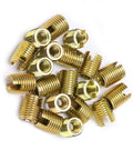 Top Pick Heavy Duty 20Pcs Carbon Steel Self Tapping Thread Inserts Yellow Zinc Plated set for durable projects.