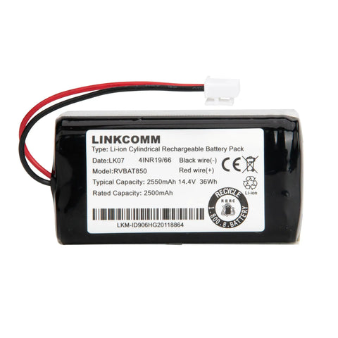 Heavy Duty Replacement Battery For Shark Ion Iq Ai Ez Robot Vacuum Rv1000 Rv850 Rv871 rechargeable pack with black red wires.
