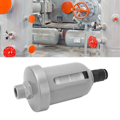 Pro Grade Auto Drain Valve For Air Compressors DN15 0.2-1.2 MPa Mini Translucent Series Floating Ball Type Condensation Drain Aluminum Shell