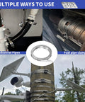 Hose clamps kit, 304 stainless steel, 33 ft strap, 20 fasteners, with L-wrench
