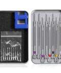 Eight Piece Micro Precision Screwdriver Set With 0.6 To 1.6mm Tips And Eight Spare Blades For Watches Eyeglasses Jewelry Repair