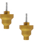 Diamond Step Drill Bit Set With M10 Thread, 20mm 35mm 50mm Three Stage Hole Opener For Tile Concrete Marble Granite Stone