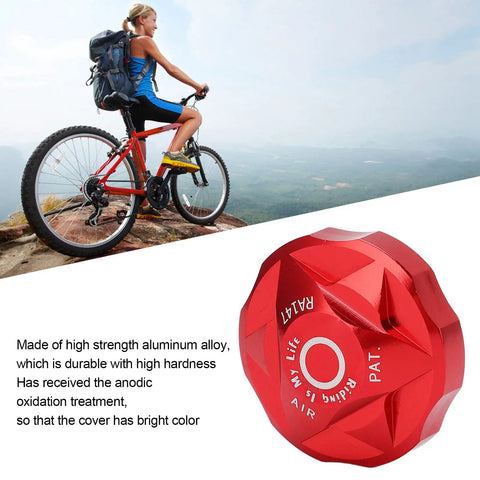Red MTB Front Fork Cover For Mountain And Road Bikes, Suspension Cap And Air Chamber Shield With 3 Washers, Aluminum Alloy