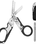 6 In 1 Emergency Response Shears For Everyday Carry, Folding Stainless Steel Trauma Scissors With Strap Cutter
