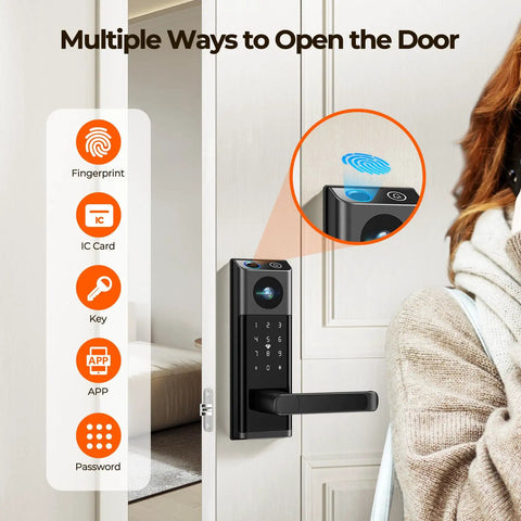 Video Smart Lock With Hd Camera And Wireless Doorbell Auto Locking Deadbolt Keyless Entry For Front Door Easy Install Breeze Setup Hassle Free Mobile App Control On Point