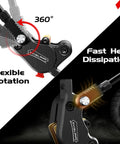 DYISLAND LD-210S hydraulic brake caliper set for electric scooter, black, 2-pin, power-off kit (2 calipers)