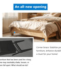 18 Piece White L Bracket Set With 72 Screws used on wooden bed for stability