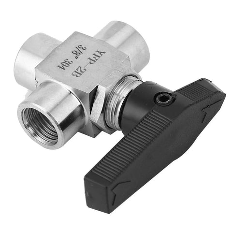 Heavy Duty 304 Stainless Steel 3 Way Ball Valve With Rock Solid Leak Proof BSPP Female Threads And Half Inch Ports For Tough DIY And Professional Plumbing Applications Built Like A Tank
