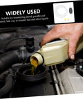 Easy Peasy Manual Transfer Pump Kit - Hand Operated Siphon Pump With Hose For Liquid Transfer, Ideal For Cars And Boats, Emergency Use, Compatible With Gasoline And Water, Spill-Free And Durable, hand pouring oil into engine