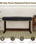 88 Key Piano Keyboard Cover Leather Luxury Soft Digital Dust Cover Waterproof Dustproof Protective Shield on piano bench