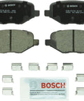 Bosch BC1377 QuietCast rear ceramic brake pad pair with hardware and lubricant sachet
