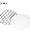 PATIKIL 89mm foam lid liner disc, white foam with protective backing, 50-pack bottle cap seal