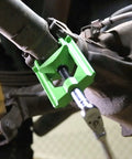 Beefy Heavy Duty U Joint Puller For Intermediate Trucks Buses And Farm Equipment shown disassembling driveline.