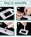 Assembly steps for Solar Powered Windmill Model For Desk And Classroom Use, showing solar panel and connector setup.