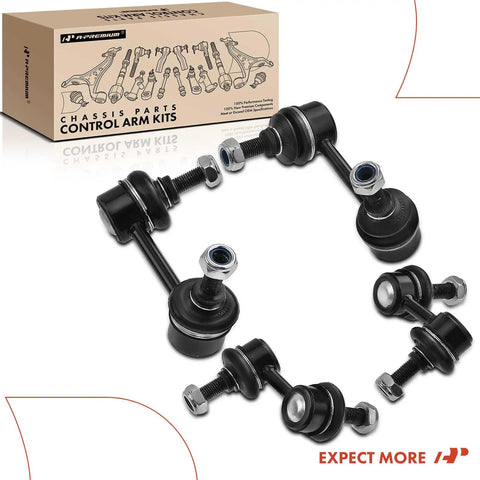 Set Of Four Front And Rear Sway Bar Links Kit For Honda Element 2003 2011 with packaging shown