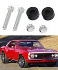 Heavy Duty Hood Adjustment Bumpers Stopper For Your Chevy Nova Or Classic Muscle Car Engine Bay Kit Made With Durable Aluminum Alloy And Rubber To Fix Sagging Prevent Rattling And Keep Gaps Perfect For Daily Cruising Or Show Time Use, with bolts and rubber pads