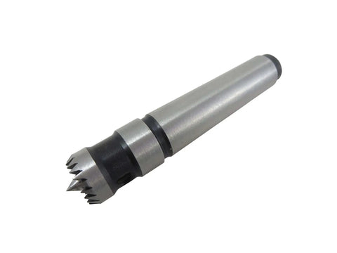 5/8 Inch Diameter Multitooth Drive Center With Spring Loaded Point For Lathe Turning MT2 Morse Taper Self Retracting Drive Tip