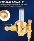 Argon CO2 MIG TIG Regulator With CGA580 Inlet For Welding, 0 To 4000 PSI And 0 To 180 CFH Flow, Dual Gauges For Easy Gas Monitoring, Plug And Play Regulator No Adapters Needed For MIG And TIG, brass gas filter