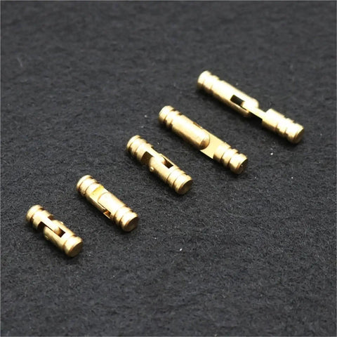 10-Piece Concealed Barrel Hinges For Wooden Cases, Hidden Invisible Copper Hardware, 4mm By 25mm, Pure Copper Furniture Hinges Set