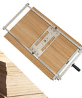 Pro Grade Circular Saw Edge Guide Kit For Precision Straight Cuts, stainless steel frame with adjustable ruler, top view
