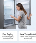Woman repairing fridge drawer using Refrigerator Repair Glue 50ml Tough As Nails Waterproof Adhesive For Stainless Steel Glass Ceramic Wood