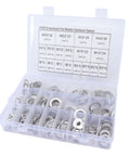 470 Piece Aluminum Alloy Sealing Washer Kit For Auto And Home Use With Rust Resistant Round Flat Washers Set And 18 Standard Sizes