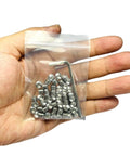 50 Piece Set Screws One Quarter Twenty By Three Sixteenths Inch 304 Stainless Steel Allen Head Hex Socket Grub Screws With Allen Wrench Beefy Heavy Duty Fasteners For Machinery And Tools Rust Resistant High Temp And Humidity Ready in a plastic bag on hand