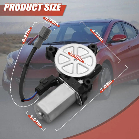 Rock Solid Power Window Lift Motor Sweet Deal Fit For 2011 To 2016 Hyundai Elantra dimensions detail with measurements shown