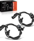 Plug And Play Rear Abs Wheel Speed Sensor Pair Built Tough For Smooth Cruising And Tight Handling Across Ford Explorers Flex Taurus And Police Interceptors Daily, showcasing dual sensors with connectors and attachment points.