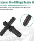 Awesome X Autohaux 113 Piece Car Vacuum Connector Set black nylon barbed hose fittings, tee and reducer