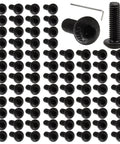 M3 X 10mm Hex Socket Button Head Cap Screws Kit In Beefy Heavy Duty Alloy Steel 12.9 Grade Black Oxide Finish 100 Piece Set With Nuts And 2mm Hex Key 0.5mm Pitch Machine Screws Bolts