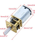 Ultra Compact 6V Micro DC Geared Motor With 3mm Shaft For RC Cars Robots And DIY Toys 30 RPM Mini Metal Gear Reduction Motor
