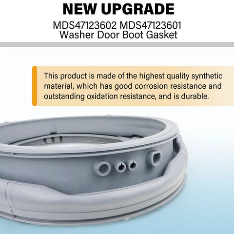 Washer Door Boot Seal Replacement For LG And Kenmore Elite Washers, MDS47123601 02 Compatible Gasket, close-up view of gasket