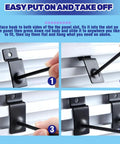 Step-by-step installation of 50Pcs 2 Inch Slatwall Panel Hooks Bulk Set For Gridwall Pegboard Garage Shop Retail Display And Organization Heavy Duty Powder Coated Stainless Steel Hangers