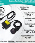 Sink Top Garbage Disposal Air Switch Kit With Long Push Button And Brass Cap UL Listed Oil Rubbed Bronze Finish display